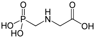 Fórmula quÃ­mica del glifosato